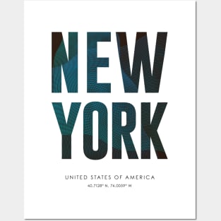 New York City typography Posters and Art